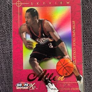 2000 Skybox NBA Hoops Allen Iverson Skyview Retospection Collection 76ers